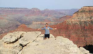 Point de vue au-dessus du Grand Canyon sud