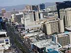 Le Strip de Las Vegas du point de vue d'une excursion en hélicoptère.